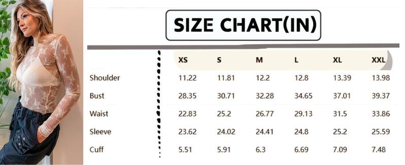 YeeZaa Lace Mesh Floral Boho Tops for Women 2026 Spring Summer Long Sleeve Blouse Sheer Mock Neck Layering Bolero Shrug See Through Cropped Y2K Going Out Tops Fit Elegant Curvy Casual