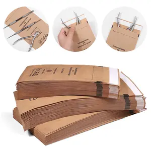 Disposable kraft ziplock bag disinfection bag high temperature dry heat nail disinfection bag high temperature kraft paper self-sealing disinfection bag
