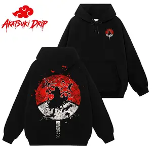 [Akatsuki Drip] Retro Uchiha Clan Logo- Naruto Shippuden #80 Hoodie T-Shirt Sweatshirt, Retro Vintage Unisex Graphic 90s Cotton, Gift For Wibu, Anime Manga Y2K Streetwear