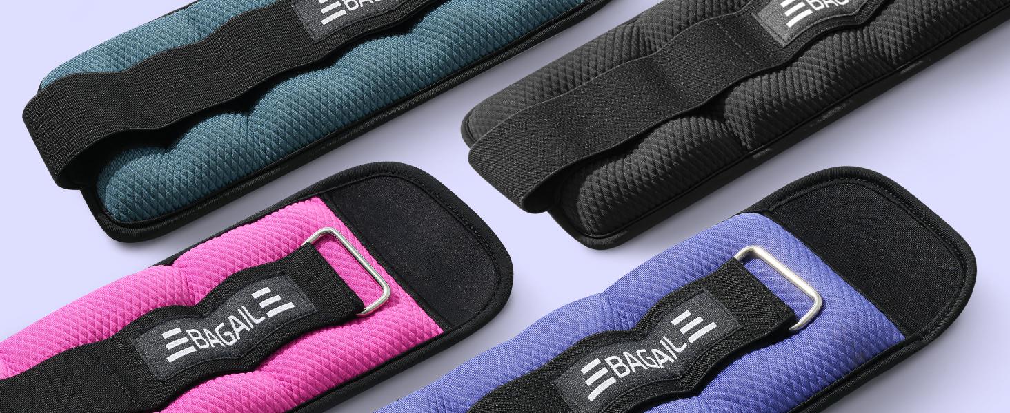 【SpringStatements】BAGAIL Ankle and Wrist Weights for Women & Men, 1 Pair 1/2/4/6/8/10 LBS Leg Weight with Sleek Design & Secure Fit, Arm Weighted Set for Walking, Running, Home Fitness & Physical Therapy