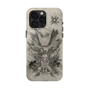 Naruto & Kurama Manga Phone Case | Vintage Anime Art Cover - Phone Cover for iPhone 7-17 Pro Max / for Samsung S21-S25 Ultra