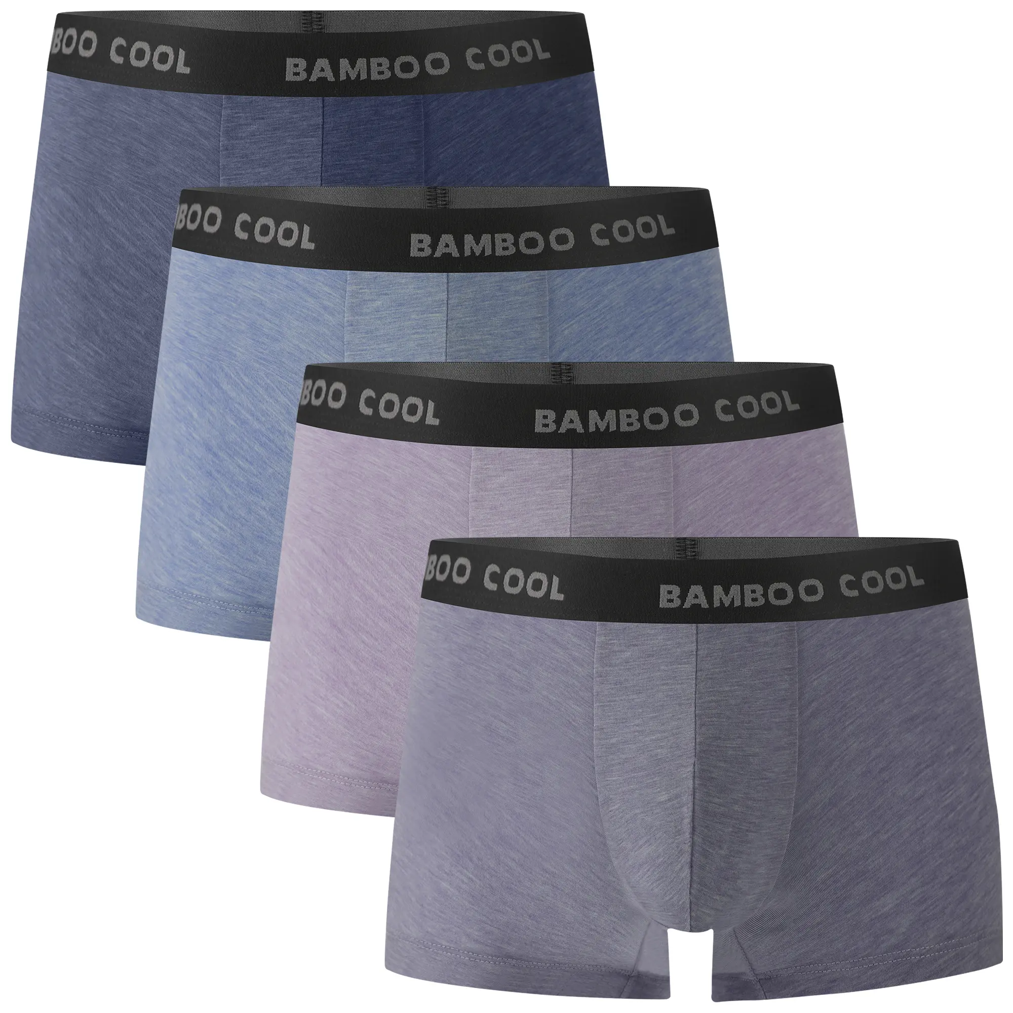 BAMBOO COOL Men's Seamless Bamboo Viscose & Elastane Boxer Briefs (M, XL) - Casual, Travel-Friendly, All-Season, Lightweight, Tag-Free, Breathable, No-Ride Up, Plain for Daily Activities & Sports