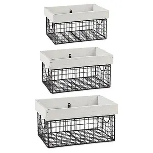 Design Imports Set of 3 Assorted Farmhouse Basket