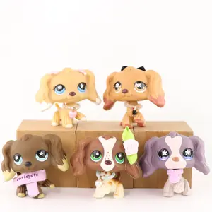 Pet Shop Toys Bat Bunny Great Dane Dachshund Collie Shorthair Cat Bobble-head Action Figures for Kids Xmas Birthday Minilpsshop Collection Adorable Collectible