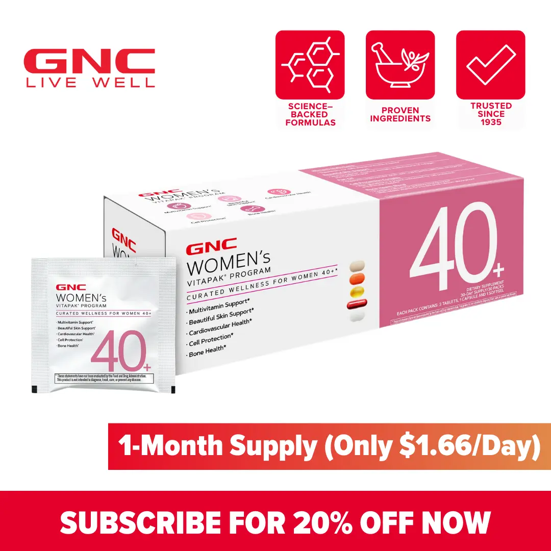 GNC Women's 40+ Vitapak Program (30 Servings)