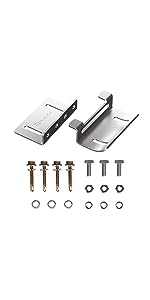 Renogy Solar Panel Mounting Z Brackets Lightweight Aluminum Corrosion-Free Construction for RVs, Trailers, Boats, Yachts, Wall and Other Off Gird Roof Installation, one set of 4 Units,Gray