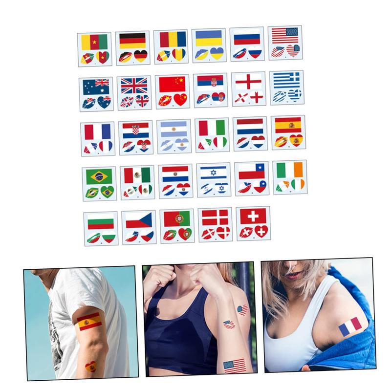 116Pcs 2026 World Cup 32-team combinations Flag Temporary Tattoos, Face Arm Leg Full Body Stickers for International Sports Events & Patriotic Activities, Easy to Apply 116Pcs 2026 World Cup 32-team combinations Flag Temporary Tattoos, Face Arm Leg Full Body Stickers for International Sports Events & Patriotic Activities, Easy to Apply