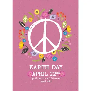 Earth Day Peace and Flowers - Wildflower Mix Seed Packets