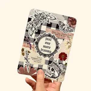 Dark Romance Theme Kindle Clear Case Insert Spicy Book Smut Readers Ereader Insert Dark Floral Skull Aesthetic Gothic Dark Academia