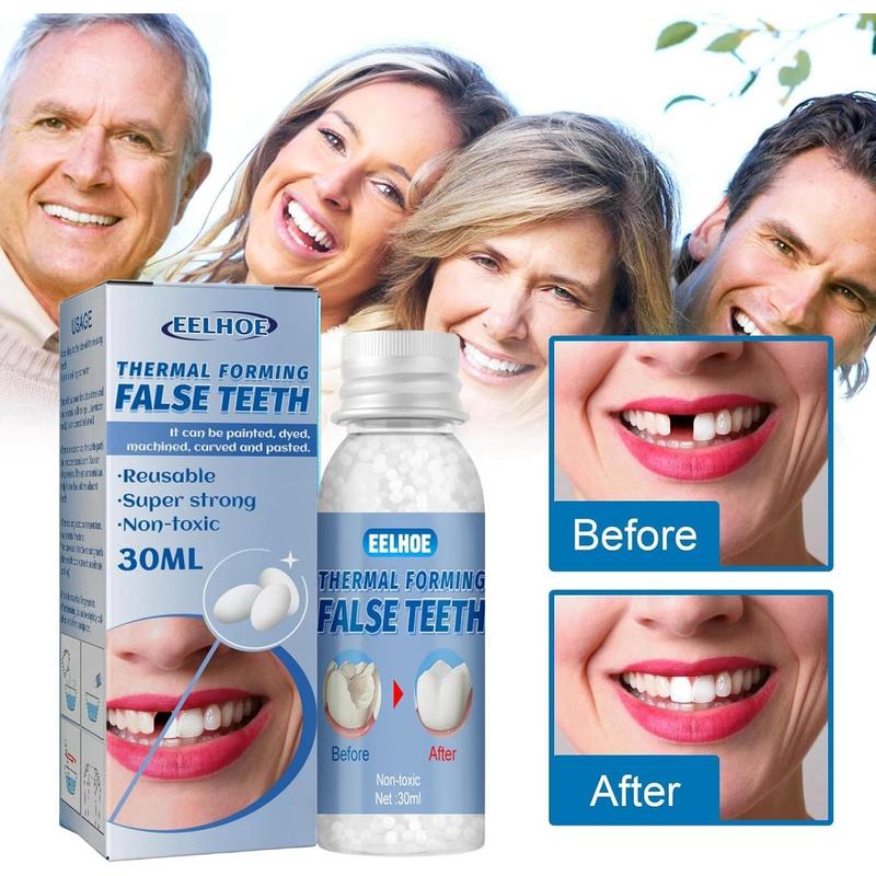 Thermal Forming False Teeth,Temporary Tooth Filling,Tooth Filling Repair Kit,Fake Teeth Repair Beads,Tooth Repair Kit Filling Replacement Dental Repair Tools,Tooth Repair Granules,Instant Tooth Filler