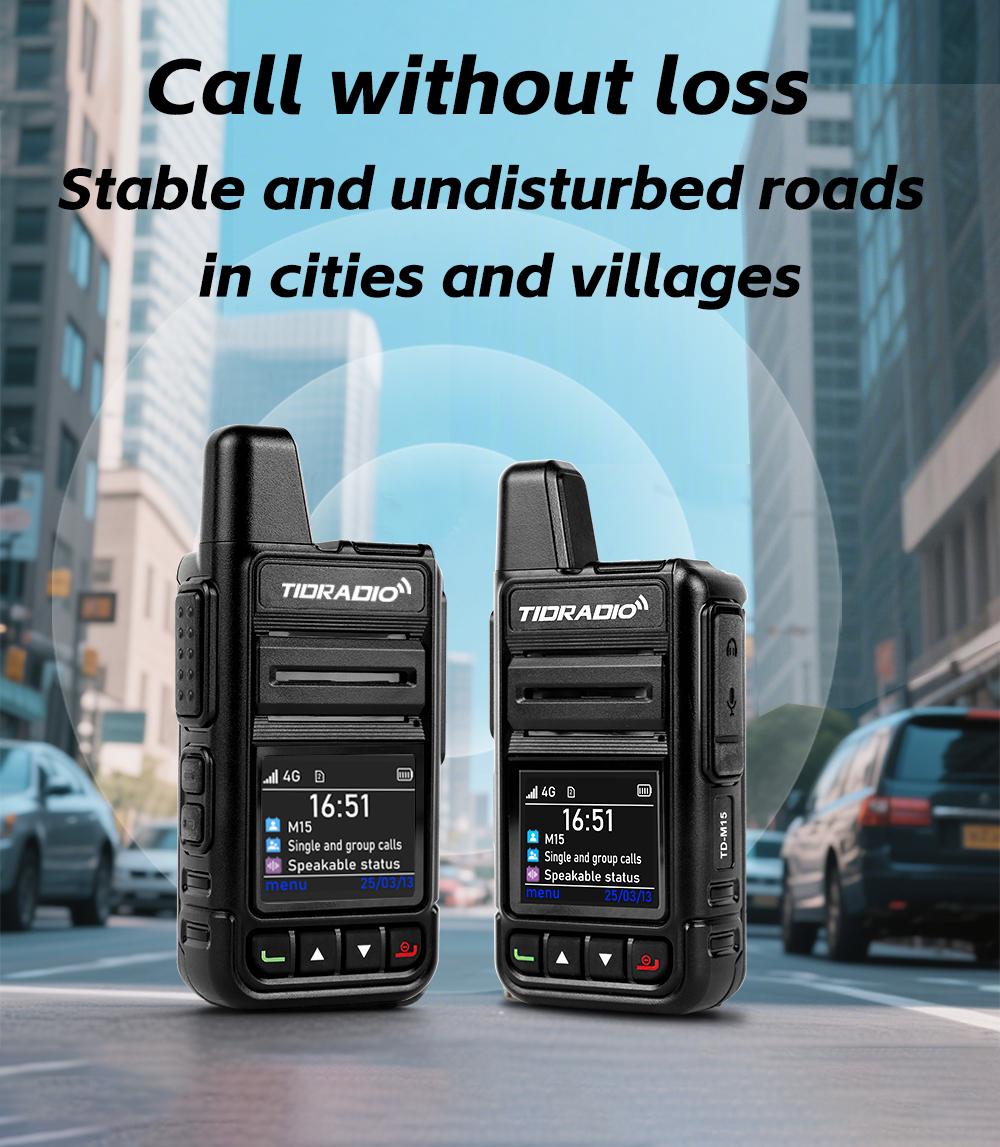 TIDRADIO TD-M15 Global POC Radio with 1 Year SIM Card Walkie Talkie Long Range 4G Network 2 Way Radio 5000 KM for Hiking and Camping 3000mAh Battery Clear Audio 4G Signal TIDRADIO TD-M15 Global POC Radio with 1 Year SIM Card Walkie Talkie Long Range 4G Network 2 Way Radio 5000 KM for Hiking and Camping 3000mAh Battery Clear Audio 4G Signal