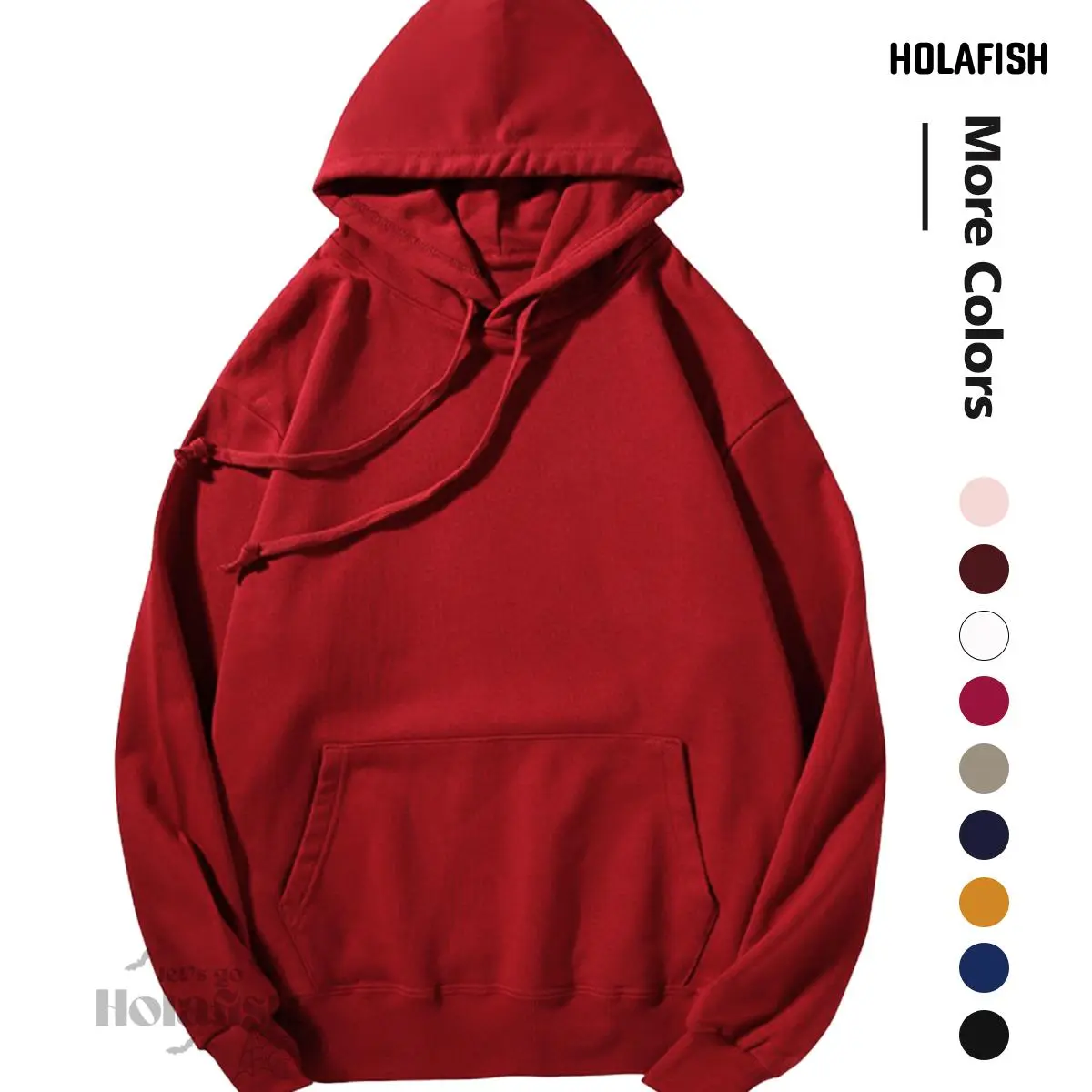 Holafish Oversized Womens Hoodies Fleece Hooded Unisex Sweatshirts Fall Fashion Outfits 2025 Cute Clothes with Pockets summervibes
