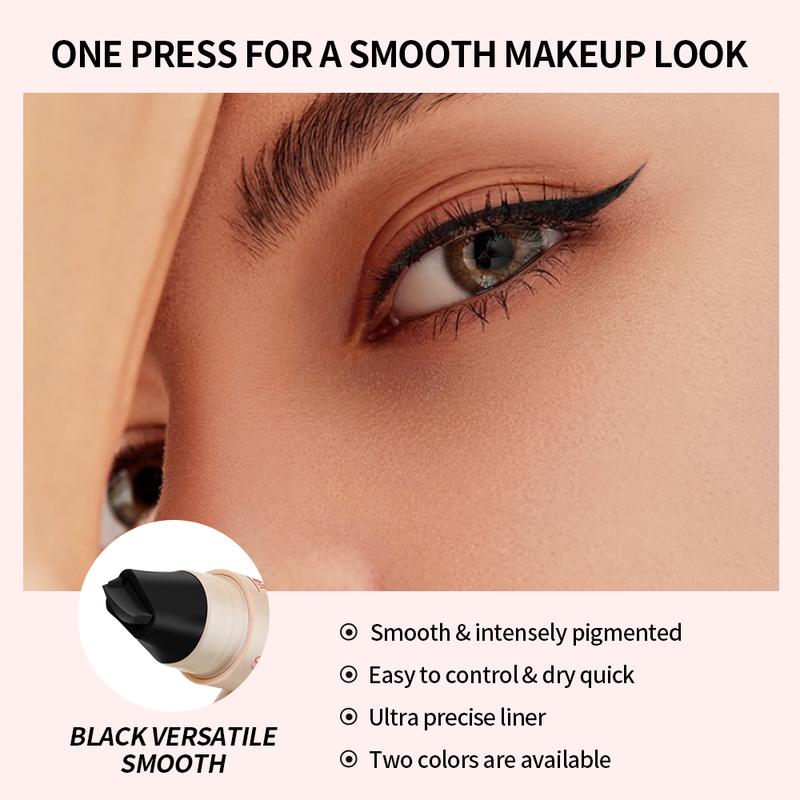 Rotating Winged Eyeliner Stamp Pen, Dual-Head Design for Precise Cat Eye & Winged Liner, Waterproof Smudge-Proof Quick-Drying Formula, Long-Lasting Makeup for Busy Mornings &Perfect Valentine’s Day Gift for Easy Cat Eye