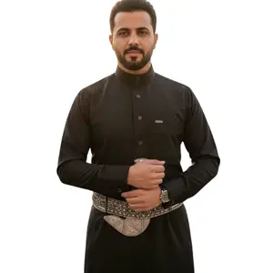 AlHelo Thobe Black -     ثوب الحلو اسود