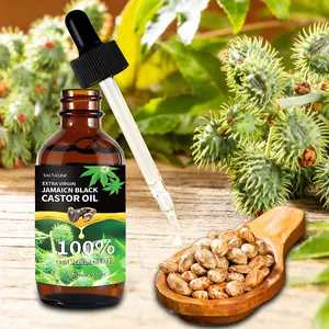 Jamaican Black Castor Oil, 100% Pure Cold-pressed in Glass Bottles, Promotes Hair Growth, Nourishes Hair Roots, and Moisturizes Skin castor oil