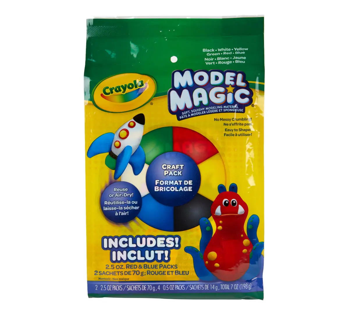 Lightweight and Spongy Crayola 6-Color Model Magic Set - Perfect Addition to Arts & Crafts Activities and Projects