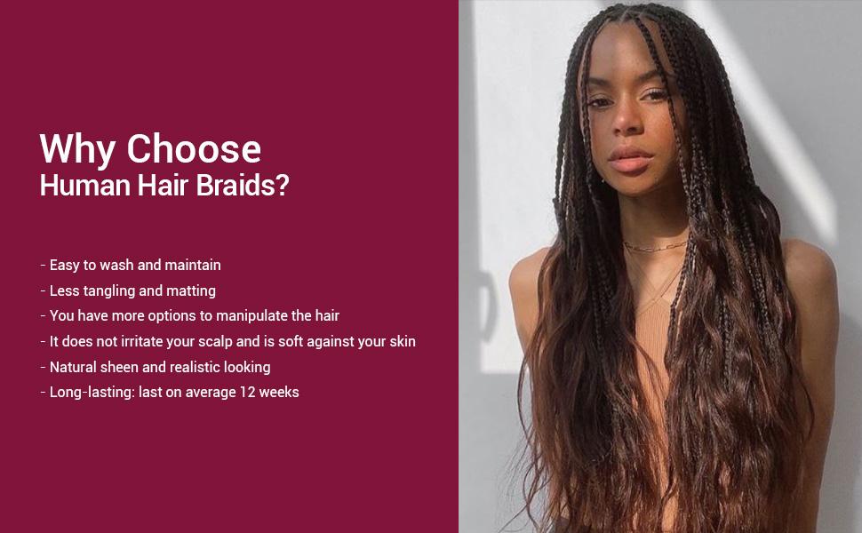 Starlet 100% Virgin Unprocessed Human Braiding Hair Straight (18"-20")