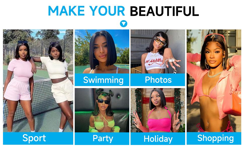 West Kiss Ready Go Pre Cut Glueless Bob Wig Straight Lace Front Human Hair Wig Pre Bleached Pre Plucked With Baby Hair TikTokShopSpringGlowUp