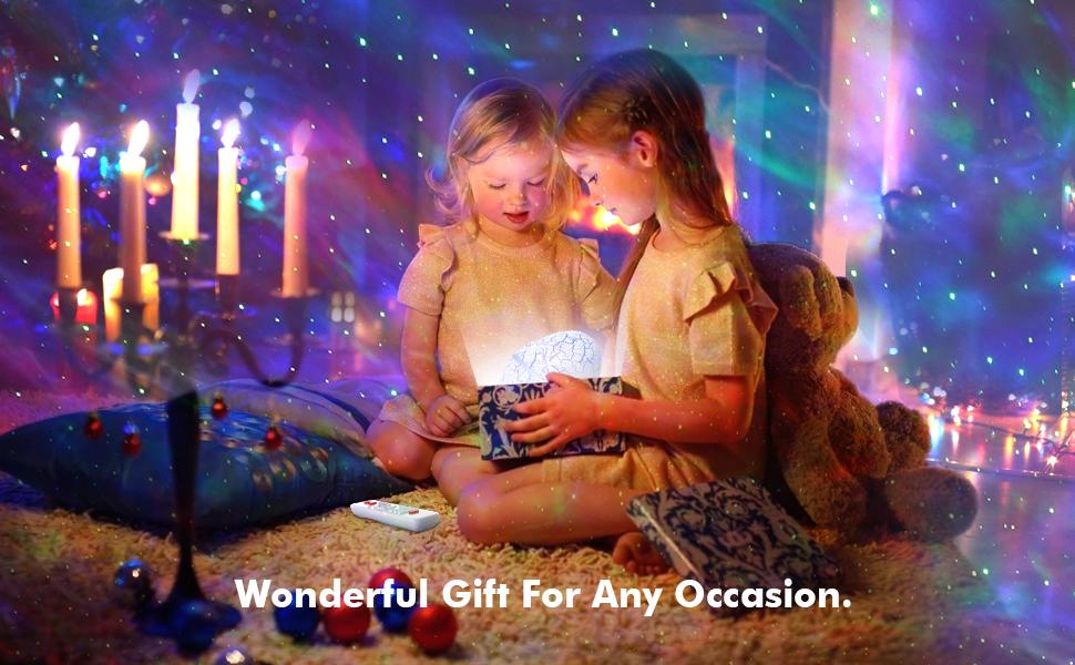 Rossetta Galaxy Projector,Star Projector for Bedroom,Night Lights for Kids Room with White Noise,Timer and Remote,Gifts for Kids