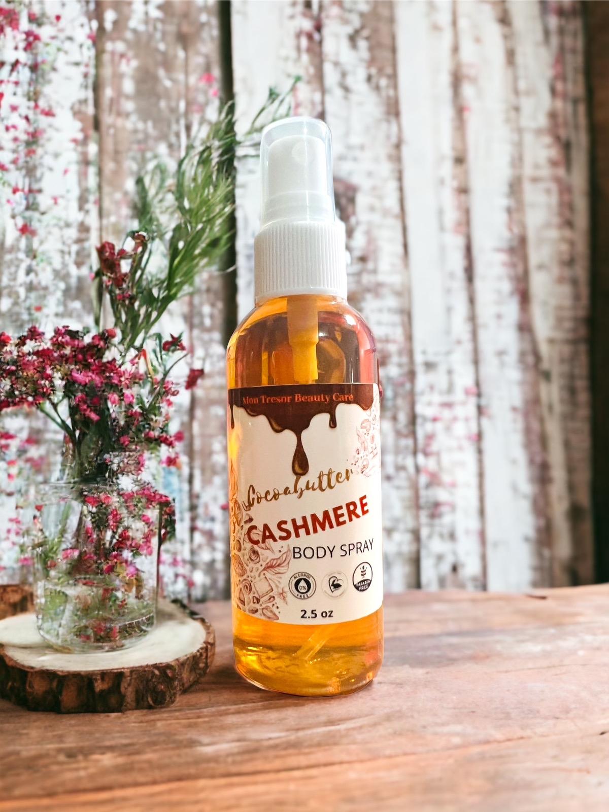 Cocoa Butter Cashmere body mist, body spray, perfume, vegan perfume, cruelty free beauty, fragrance spray, hair mist, perfume Floral Woody Unisex Women Men Woody Floral Women Unisex Scent Scented Aroma Cosmetic Cologne