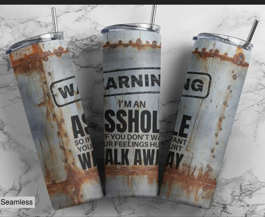 Warning Tumbler