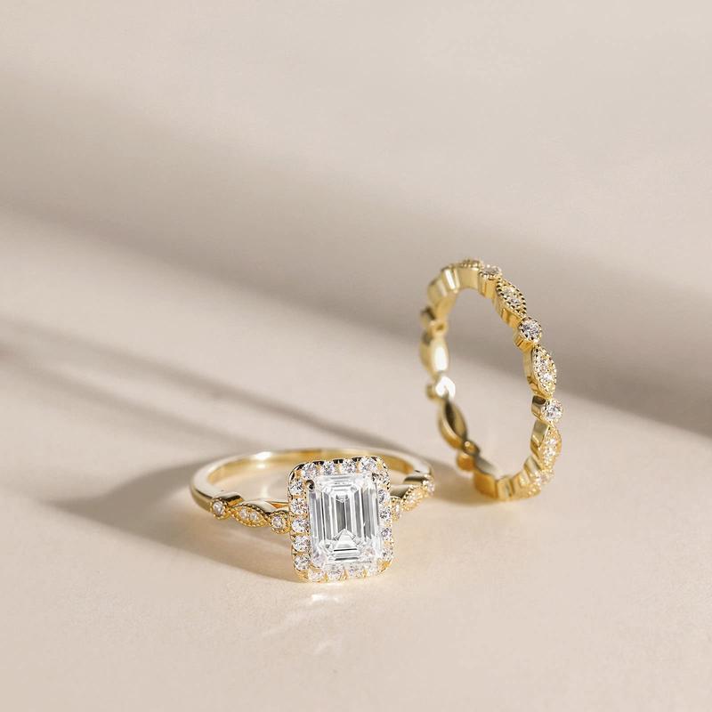 EAMTI 2CT 925 Sterling Silver Bridal Ring Sets Cubic Zirconia Wedding Bands for Women EAMTI 2CT 925 Sterling Silver Bridal Ring Sets Cubic Zirconia Wedding Bands for Women