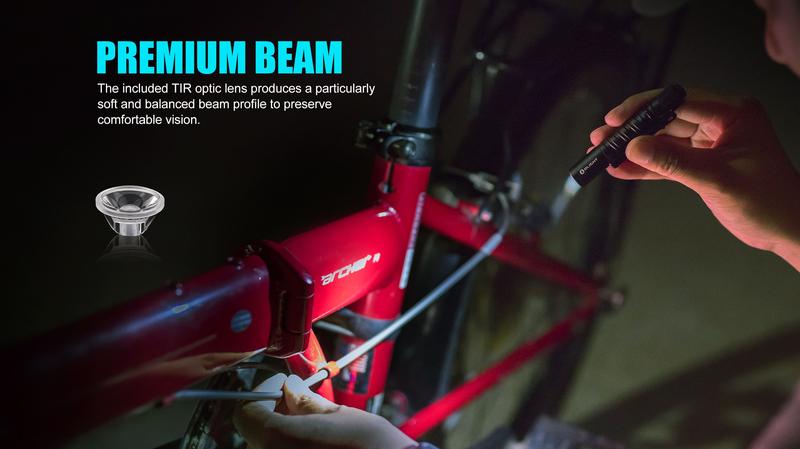 OLIGHT I3T EOS 180 Lumens Dual-Output Slim EDC Flashlight with AAA Battery for Camping and Hiking, Tail Switch Flashlight