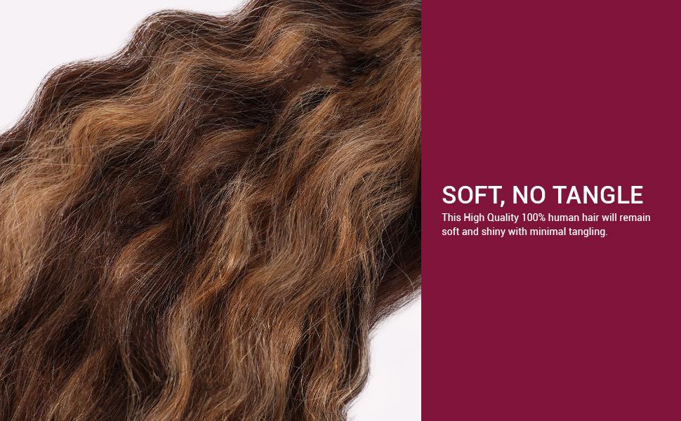 Starlet 100% Virgin Unprocessed Human Braiding Hair Wet N Wavy Super Bulk (18"-20")(P4/27)