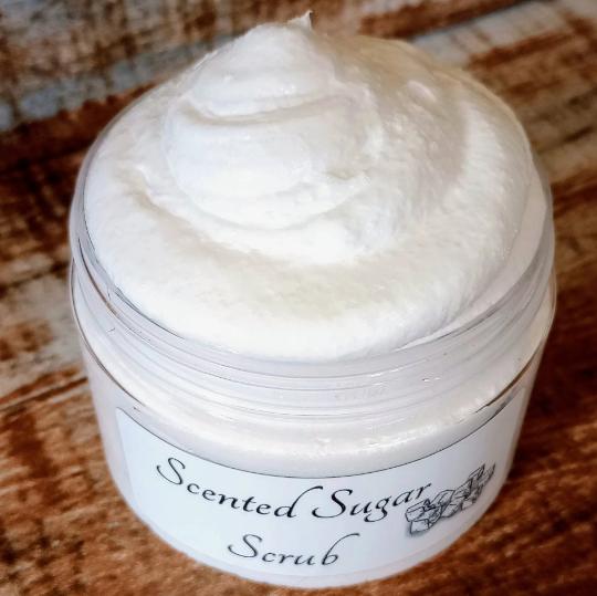Jasmine & Vanilla WHIPPED BODY BUTTER & SUGAR SCRUB SET, Purchase as SET or SEPARATELY Luxurious Body Cream, Exfoliating Sugar Scrub. Vanilla bean and cedarwood mixed w rich sweet notes of jasmine.