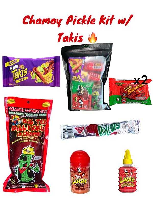 Chamoy Pickle Kit W/ Takis Instant Food Snack