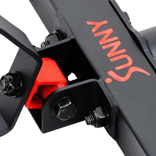 SUNNY Olympic Hex Trap Bar with Swivel Handles 400 lbs Capacity 22 lbs Bar Weight Diamond Knurling Grip Barbell Collars Safety Clip Clamp Deadlift Shrug Row Squat Weightlifting Strength Training Home Gym Kit Workout Exercise Fitness Equipment Heavy Duty