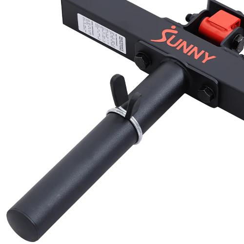 SUNNY Olympic Hex Trap Bar with Swivel Handles 400 lbs Capacity 22 lbs Bar Weight Diamond Knurling Grip Barbell Collars Safety Clip Clamp Deadlift Shrug Row Squat Weightlifting Strength Training Home Gym Kit Workout Exercise Fitness Equipment Heavy Duty